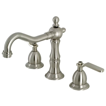 Kingston Brass KS1978KL Widespread Bathroom Faucet with Brass Pop-Up, Brushed Nickel KS1978KL